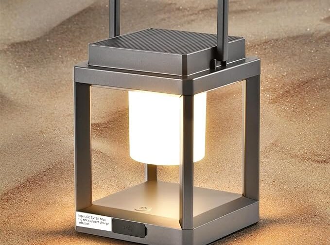 LETRY Solar Outdoor Table Lamp